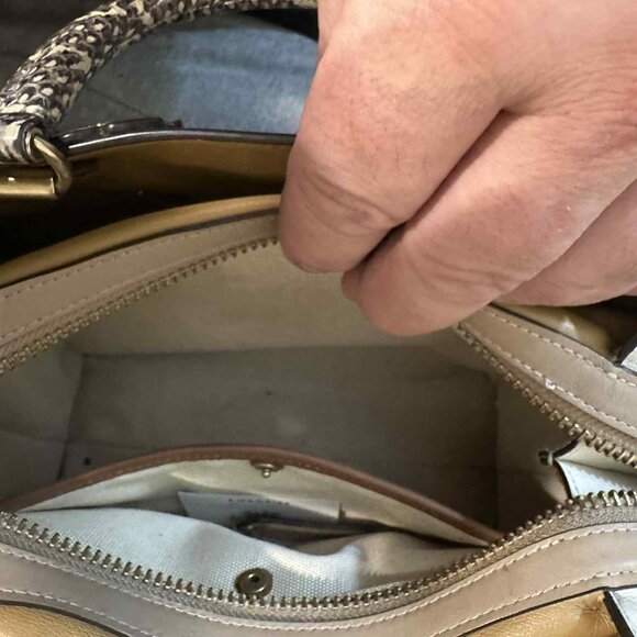 Coach Rogue Bag 25 In Colorblock With Tea Rose And Snakeskin Detail C8511 - Picture 11 of 12